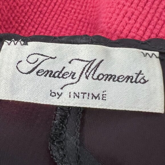 Vintage Tender Moments Black Satin Striped Slip Dress Mini Dress Women's Size M - Picture 6 of 8